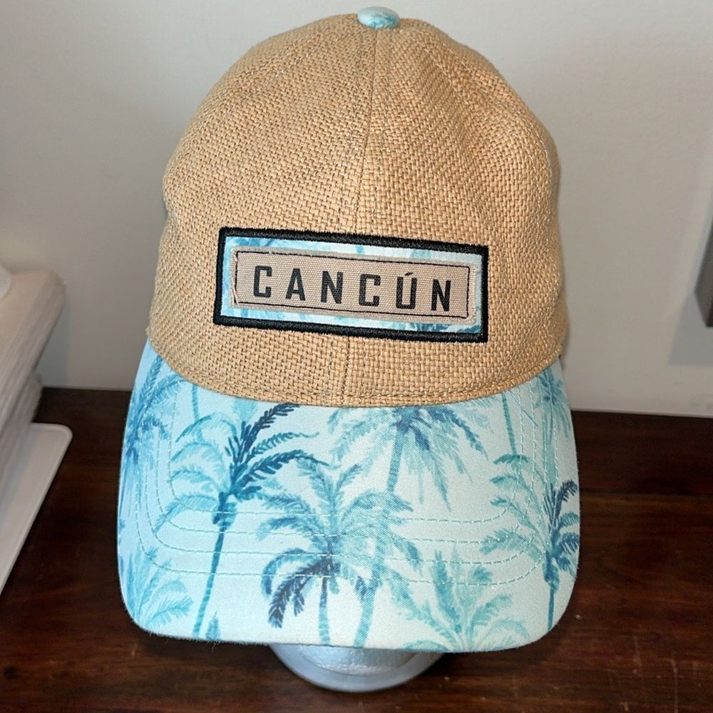 Paja Blend Cancun Mexico palm trees Golf Resort cap hat SnapBack stain